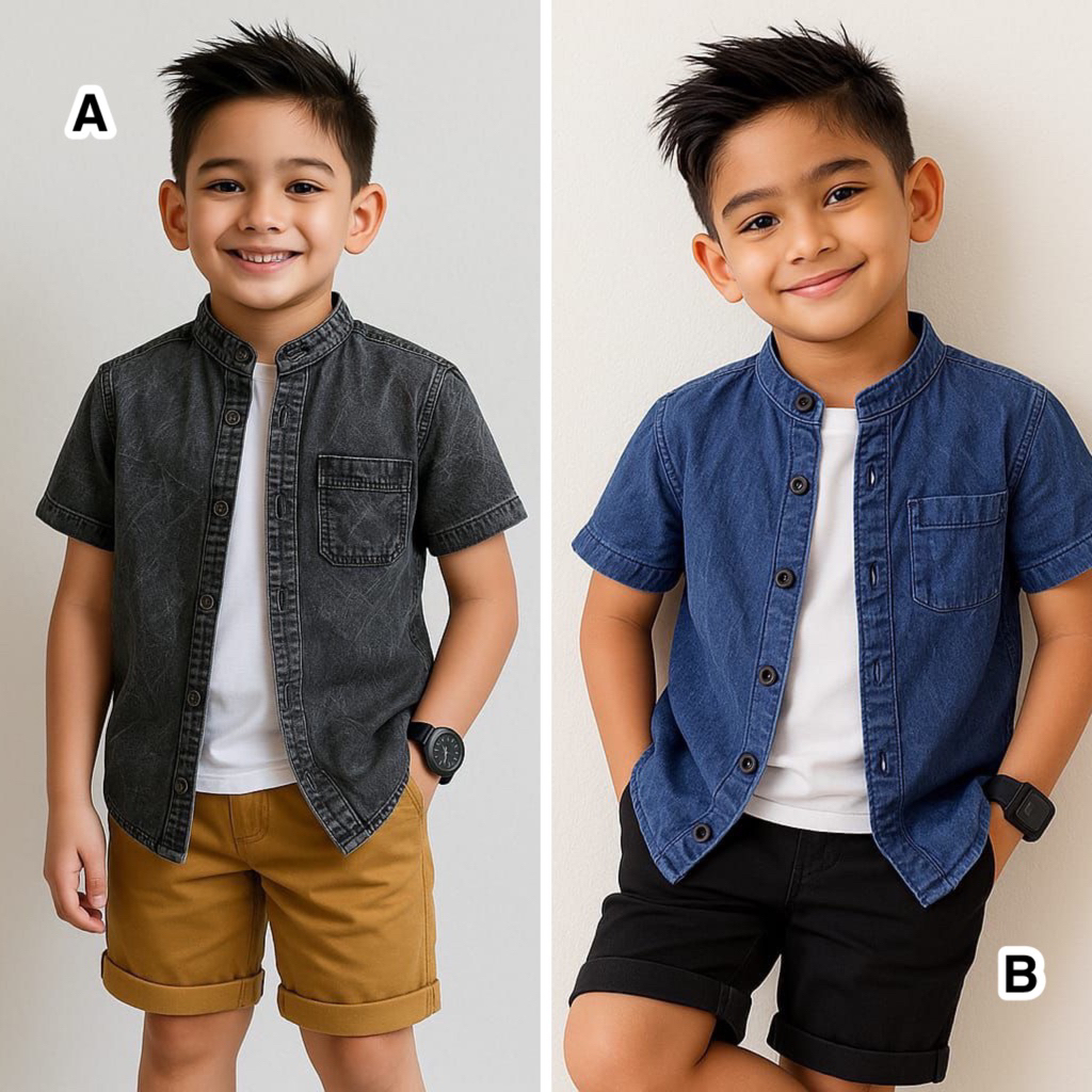 Setelan anak cowok laki laki baju kemeja anak 3 4 5 6 tahun Baby MURAH setelan kodok bayi LUCU cewek