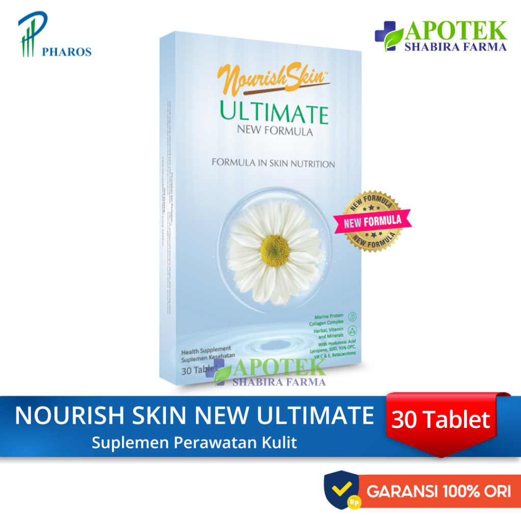 Nourish Skin Ultimate NEW FORMULA 30 Kapsul - Suplemen Kecantikan Original Promo Termurah