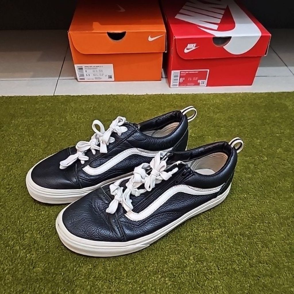 PL Vans Oldskool Side Zipper genuine leather