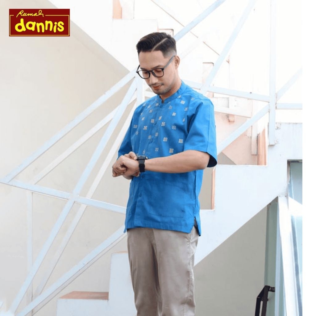 Kemeja Koko Dewasa Dannis K.220904 Size XL Baju Muslim Pria Murah