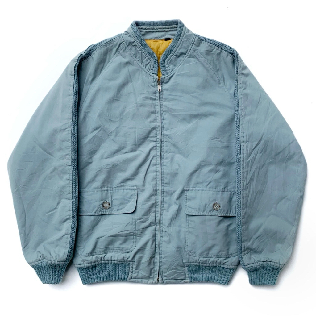 vintage 1980s raglan quilted lining jacket