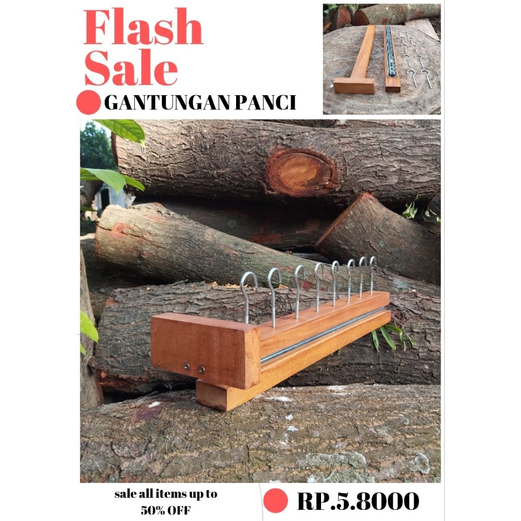 Gantungan Panci / rel panci / gantungan murah