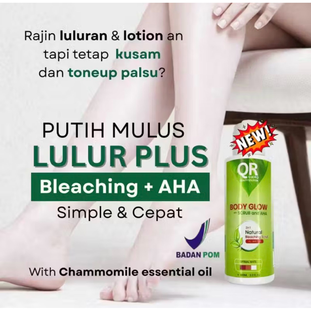 QUADRO BODY GLOW 2in1 natural bleaching scrub 100ml