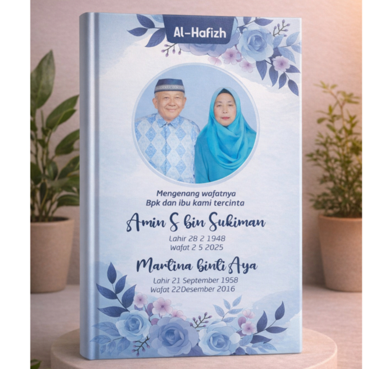 (Bisa Tulis Nama Dan Foto) Alquran Wakaf Custom Nama Dan Foto Free Box Bonus Tasbih