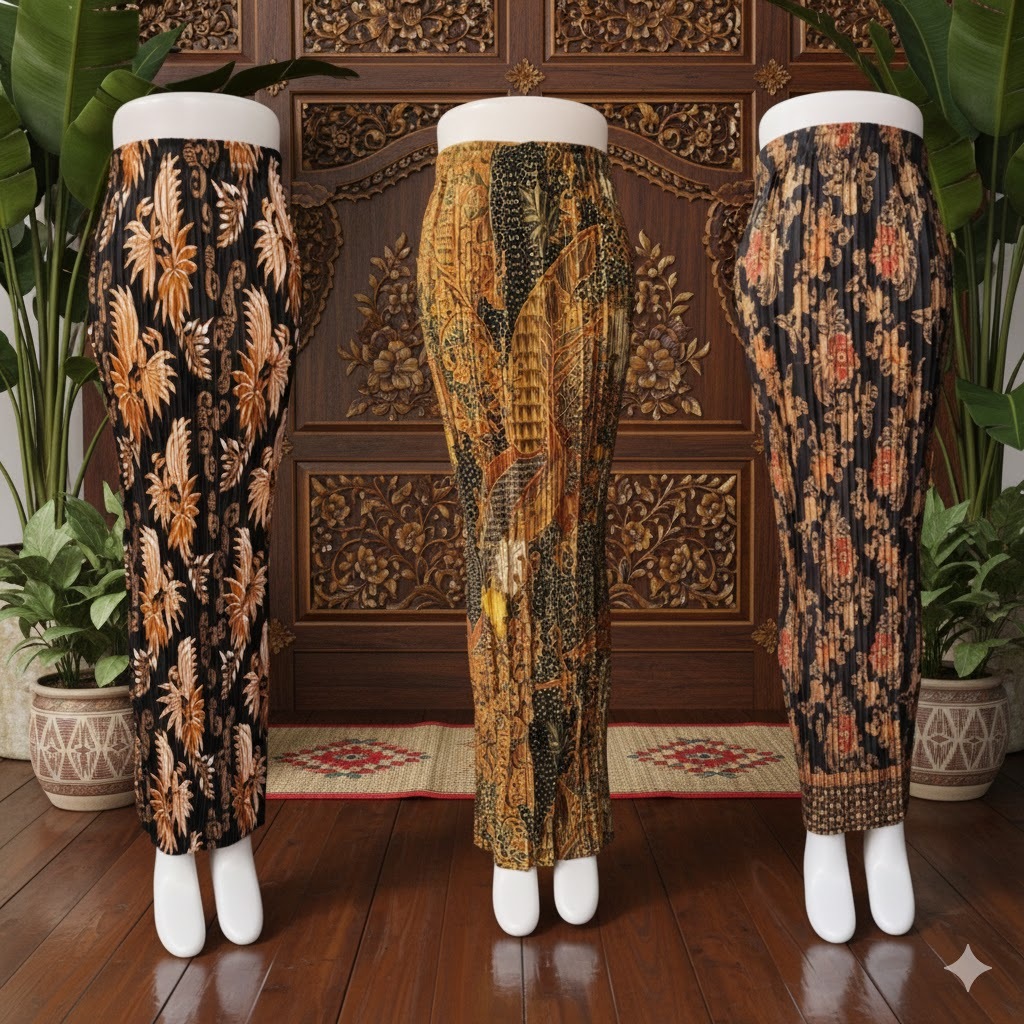 REAL PICT ROK PLISKET BATIK / ROK PLISKET / BAWAHAN KEBAYA / ROK KEBAYA / ROK WISUDA / JALAR ABU