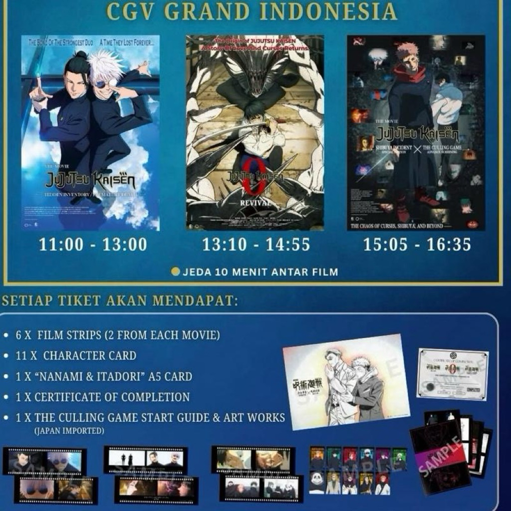Official Jujutsu Kaisen Merchandise, Fan Screening CGV Part 2