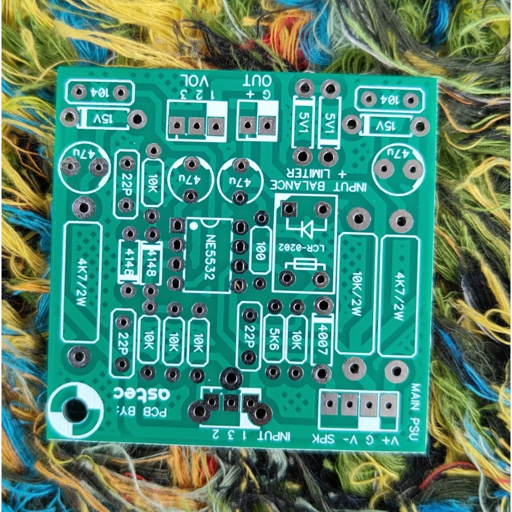 PCB input balance mono ples limiter PCB dual layer