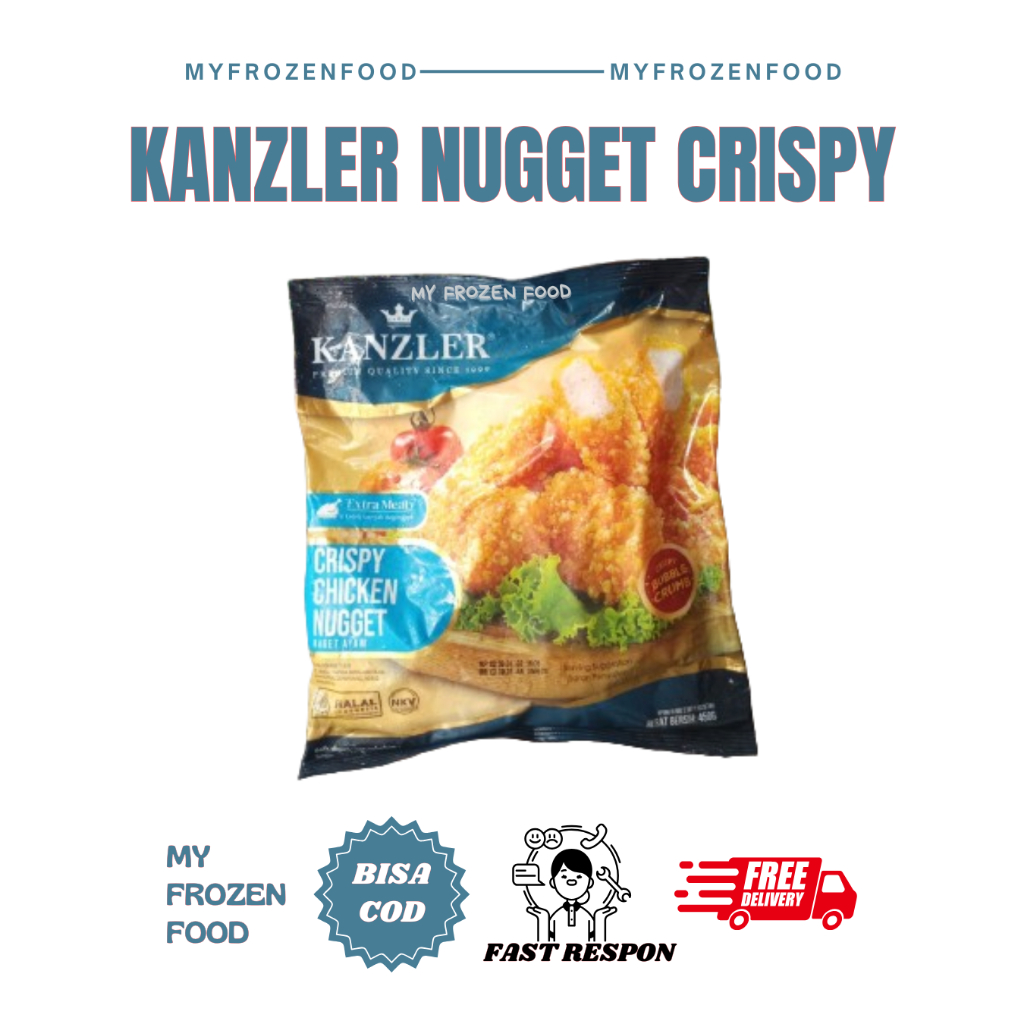 Kanzler Chicken Nugget Crispy / Nugget Kanzler Crispy 450gr