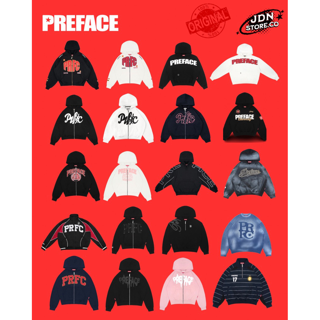 100% ORIGINAL PREFACE HOODIE, SWEATPANTS, TRACKPANTS