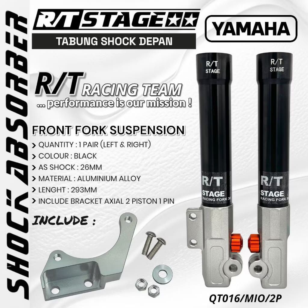 (Terbaik) Bottom Shock Depan Plus Breket Tabung Bottom RT Stage Universal Beat,Vario,Mio,Fino,Mio J,