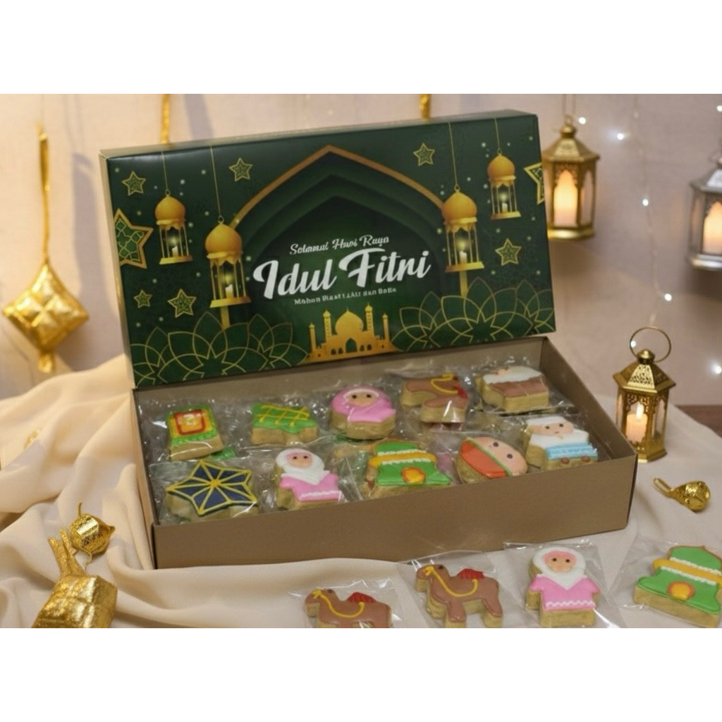 cookies karakter lebaran hampers 40