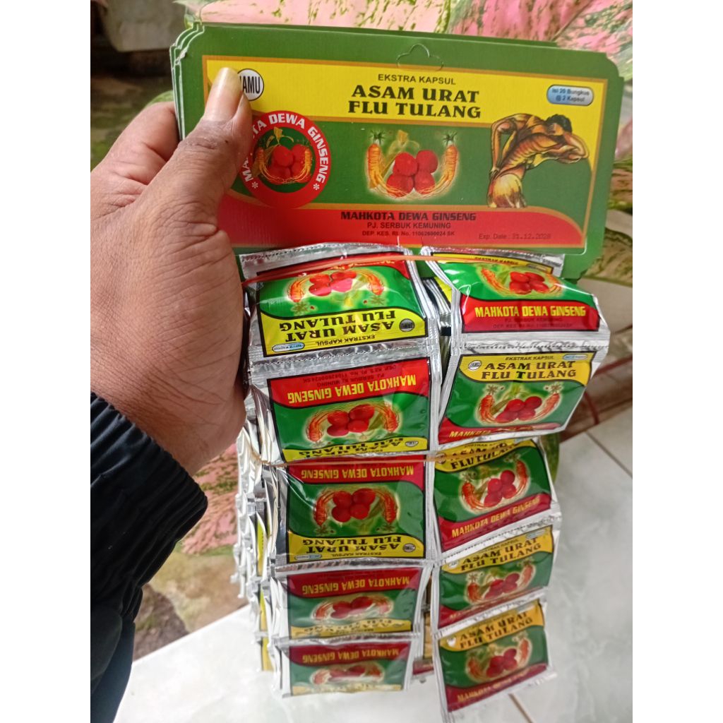 ASAM URAT FLU TULANG MAHKOTA DEWA ORIGINAL.