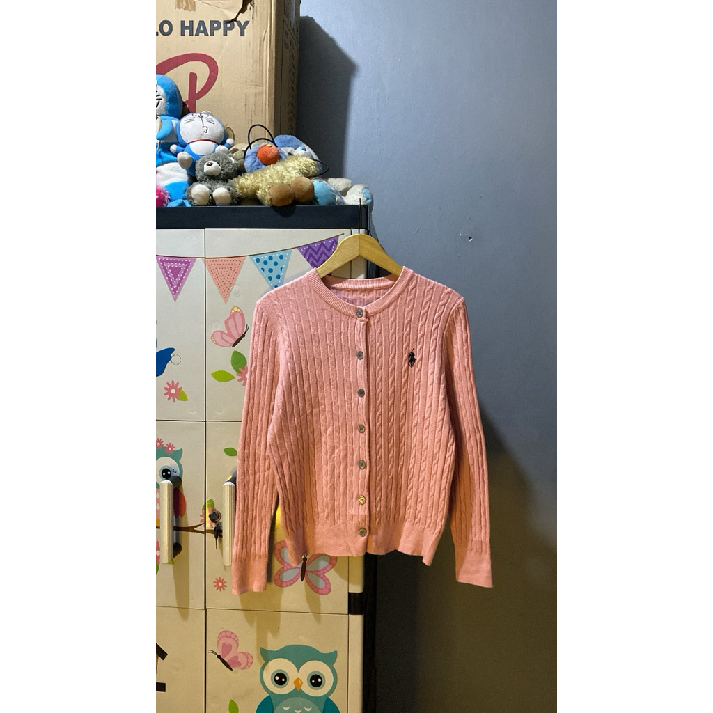 CARDIGAN KEPANG POLO PINK