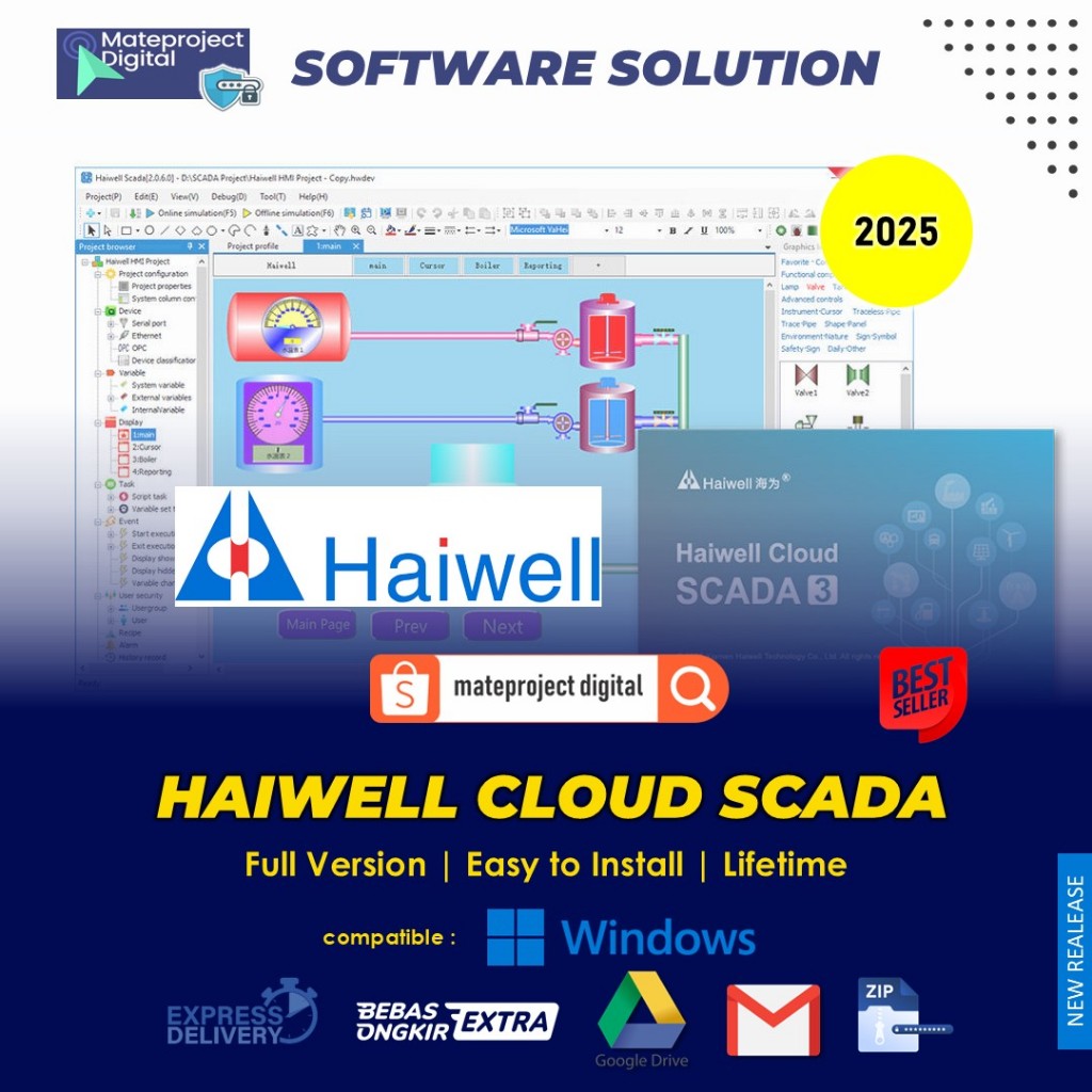 Haiwell Cloud SCADA 3.36 2023 Full Software Supervisory Control and Data Acquisition (SCADA)