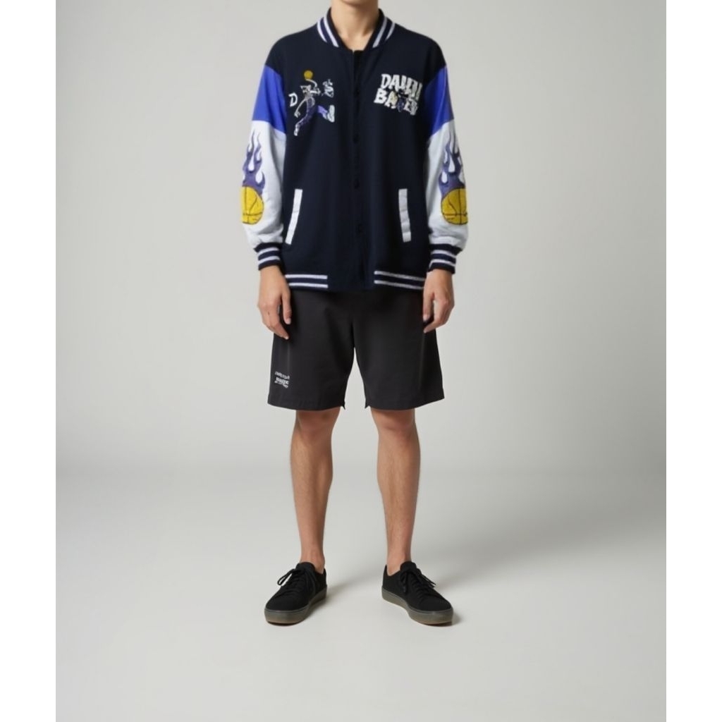 varsity dan Hoodie second branded size m fit L