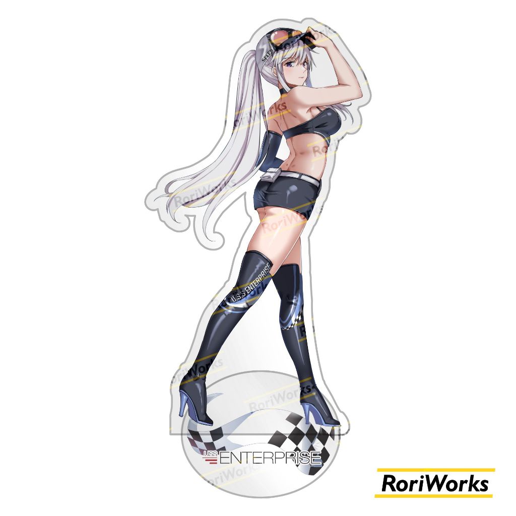 Acrylic Standee Figure Anime - Enterprise (Race Queen) | Azur Lane