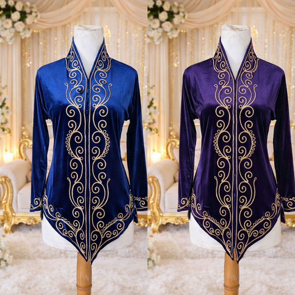 Kebaya beludru encim kartini, kebaya beludru bordir muslimah