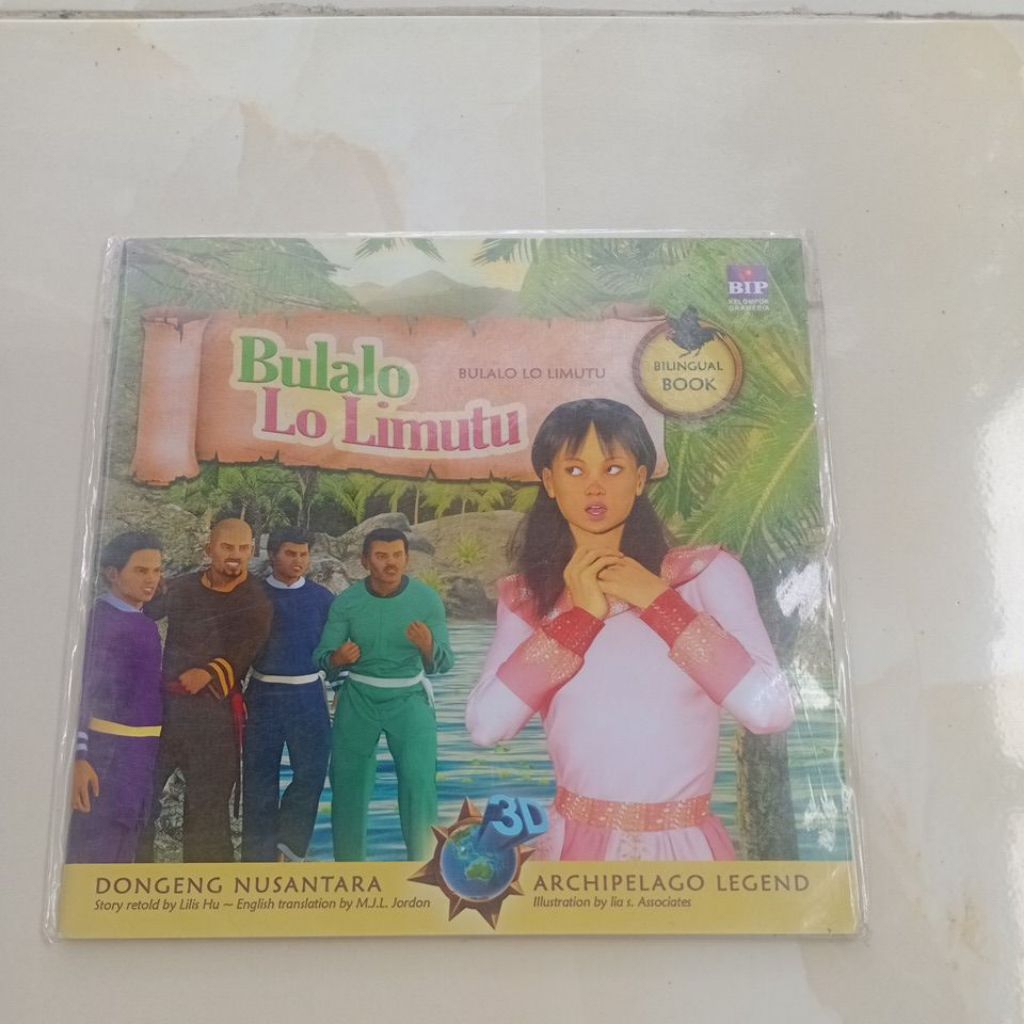 buku dongeng nusantara bilingual 3D "bulalo lo limutu"