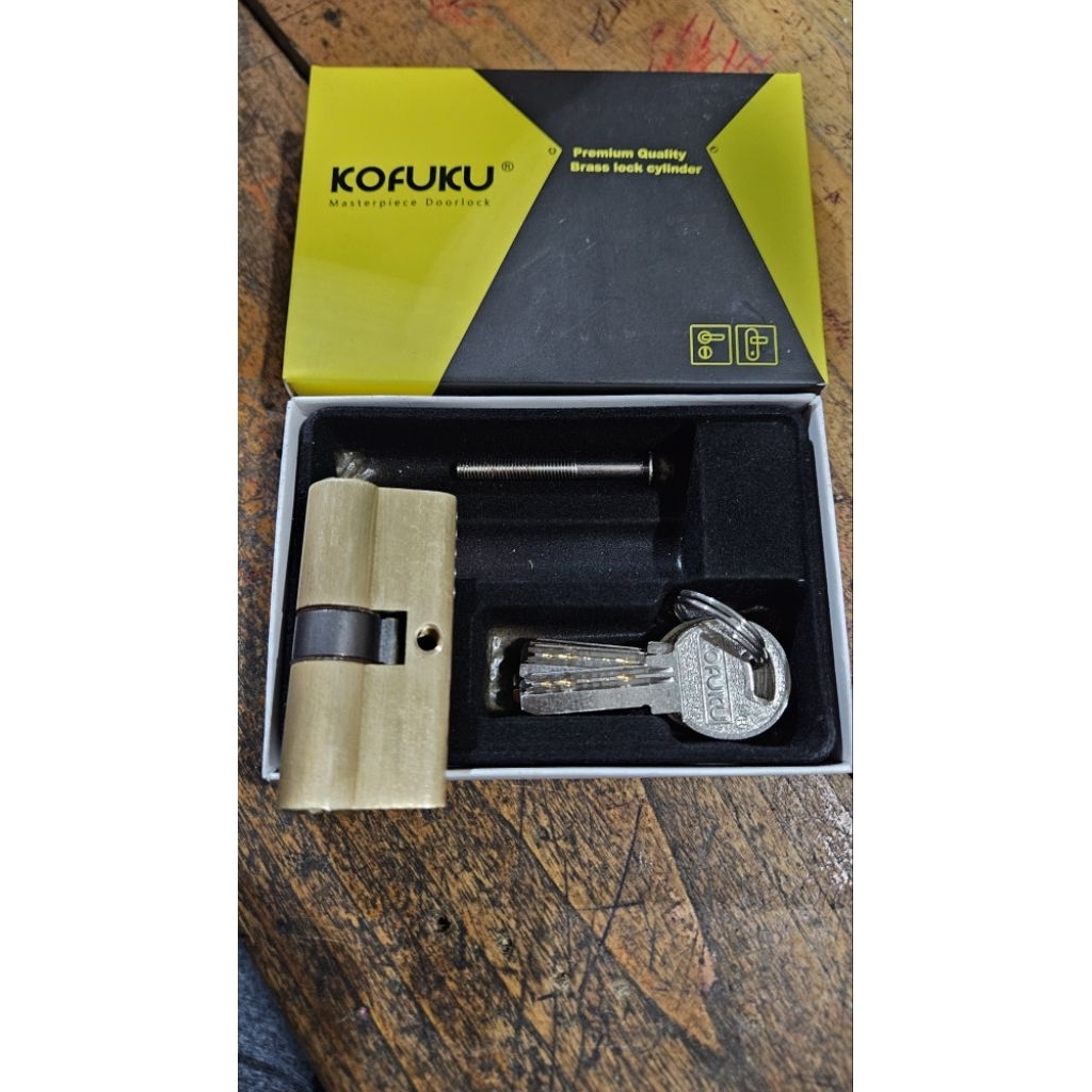 silinder kunci kecil kuningan merk kofuku