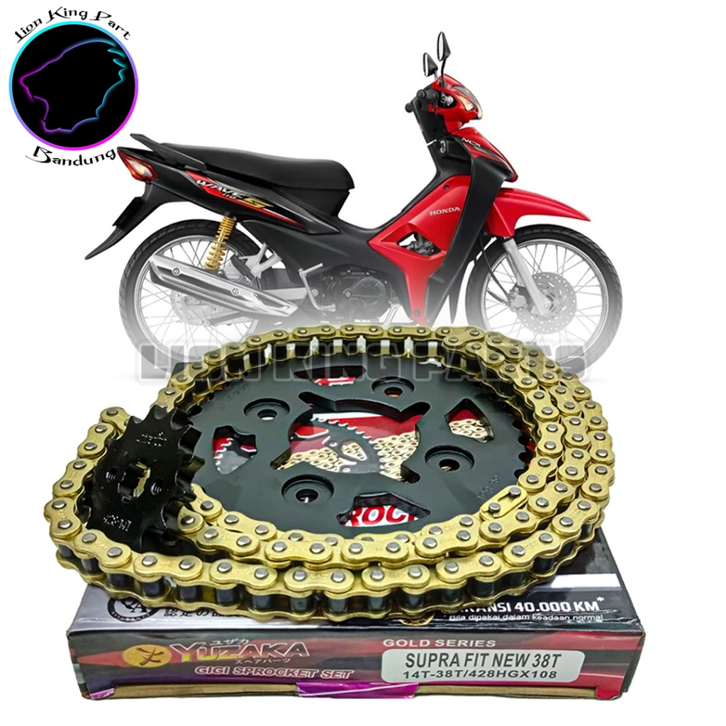 GEARSET GEAR SET SUPRA FIT NEW 38T YUZAKA