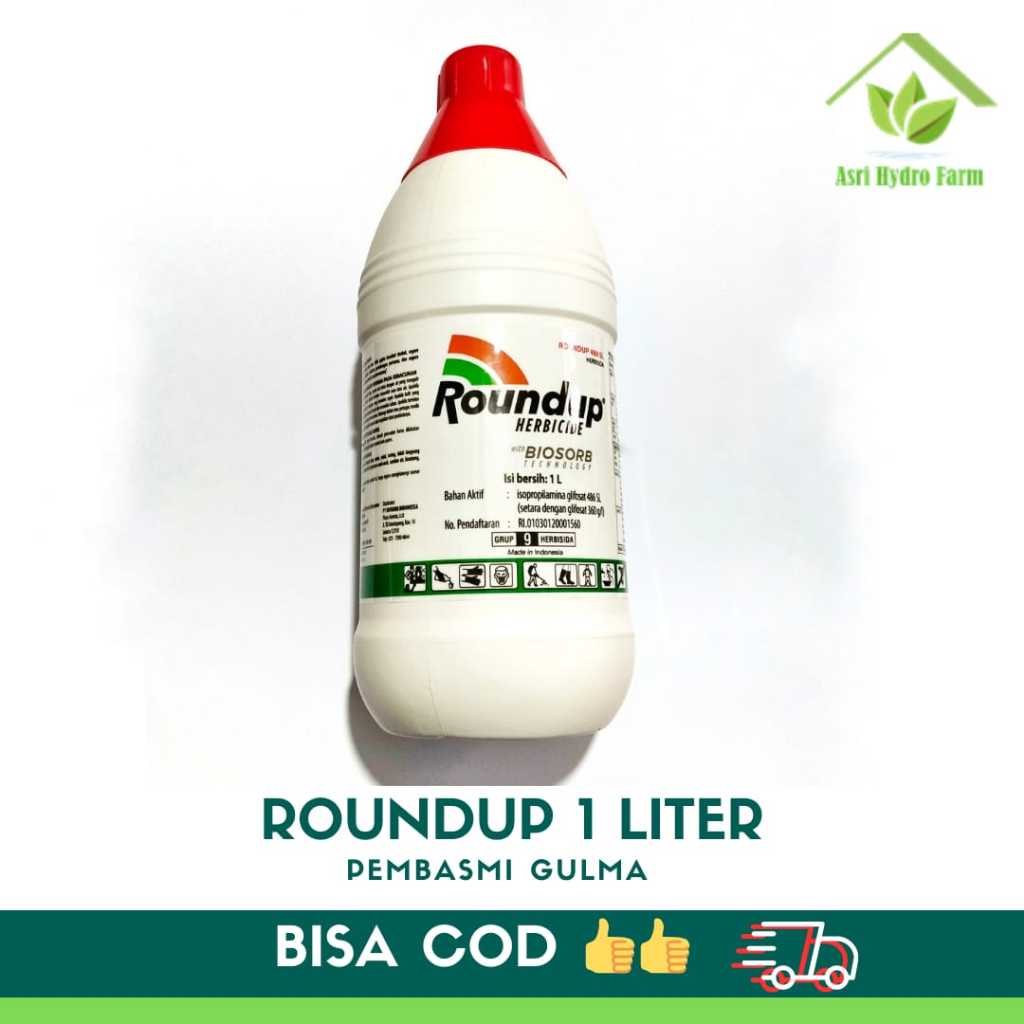 1 LITER ROUNDUP SISTEMIK PEMBASMI GULMA - roundup pembasmi rumput sistemik