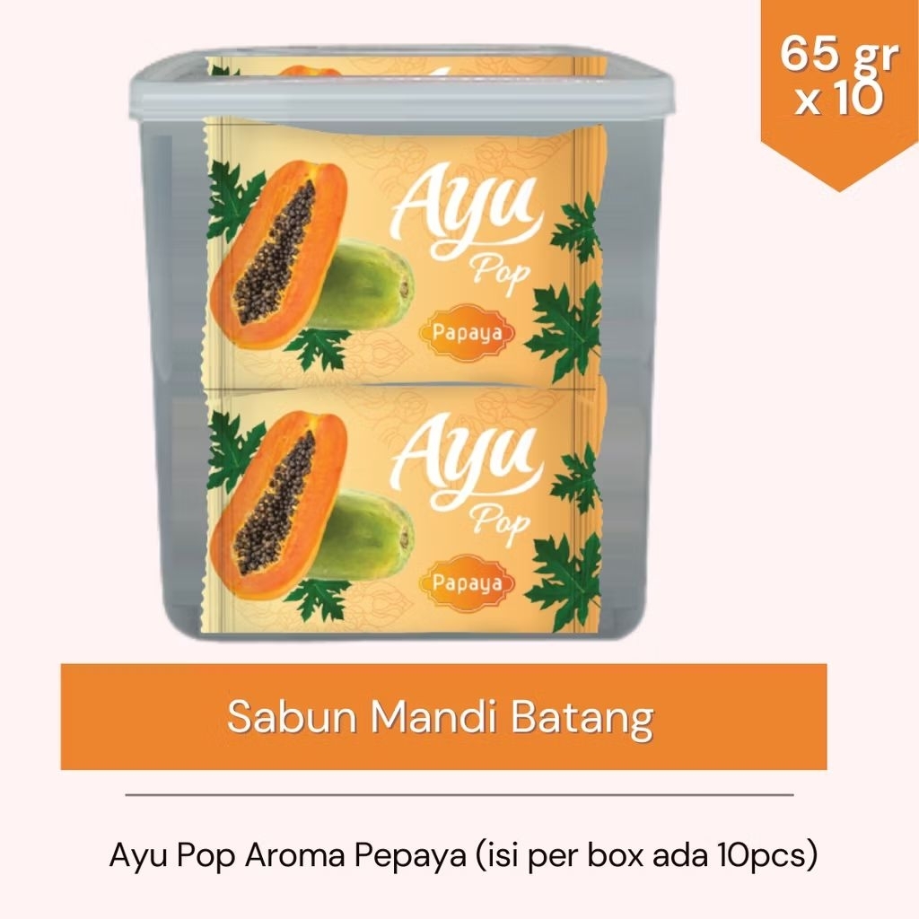 Sabun Mandi Batang AYU POP PEPAYA ISI 10