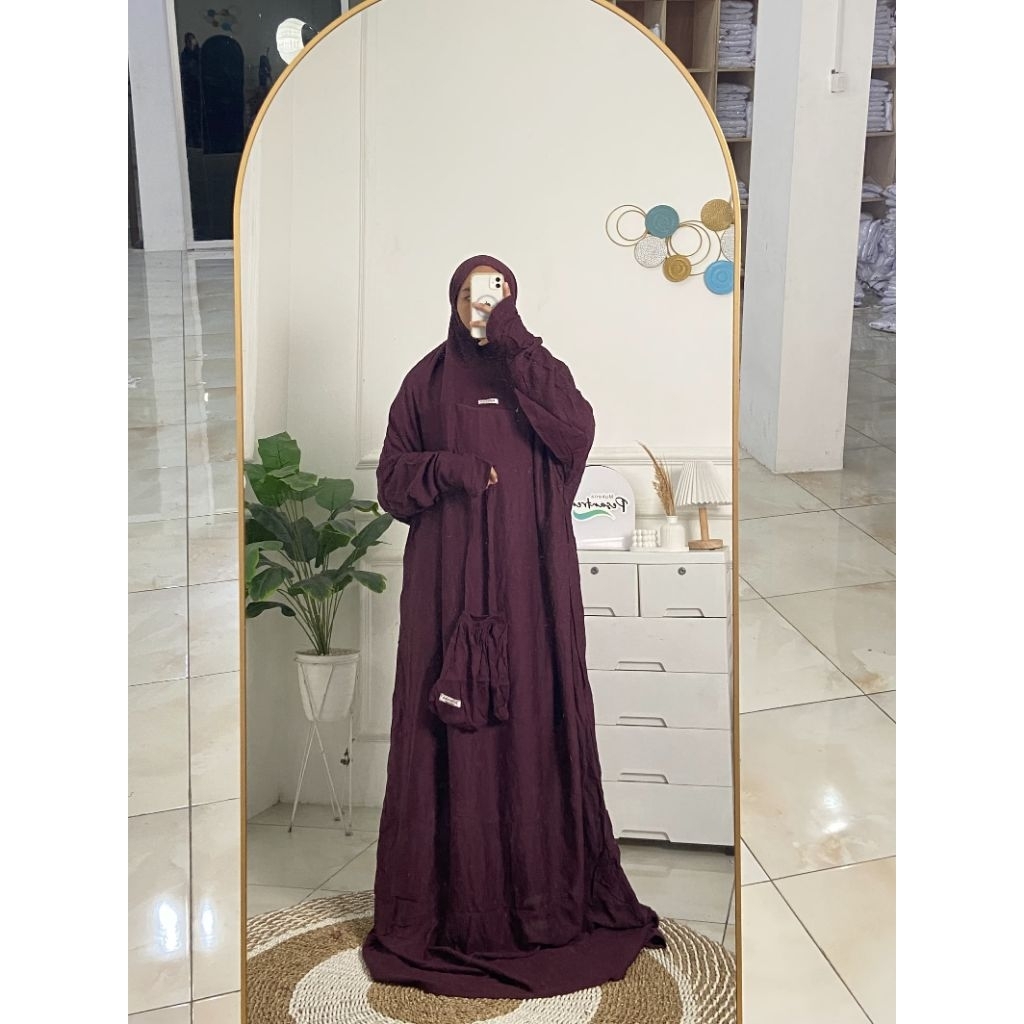 READY MUKENA TERUSAN RAYON TWILL P