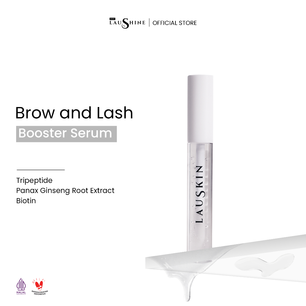 Laushine - 1pcs - Eyelash Brow and Lash Booster Serum untuk Membantu Memanjangkan dan Menyehatkan Al