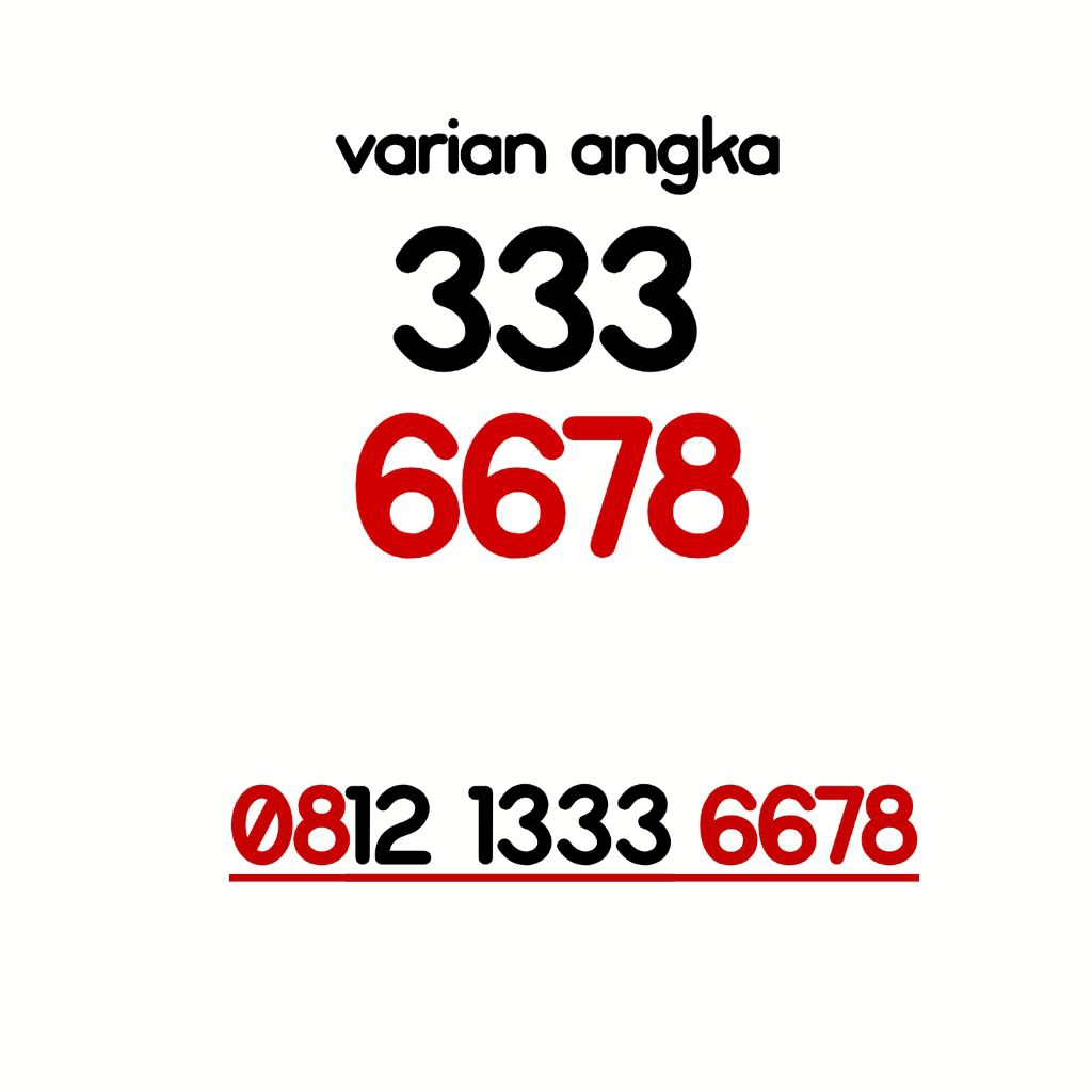 Nomor cantik Telkomsel Simpati 333 666 999 9898  369 8990