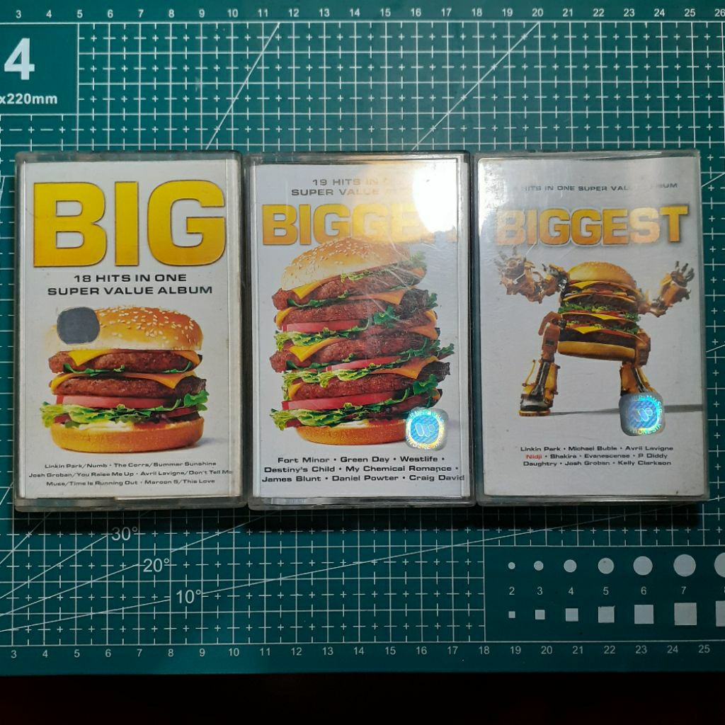 Kaset Various Artist - Big, Bigger, & Biggest (Bundle) (My Chemical Romance, Linkin Park, Avril Lavi