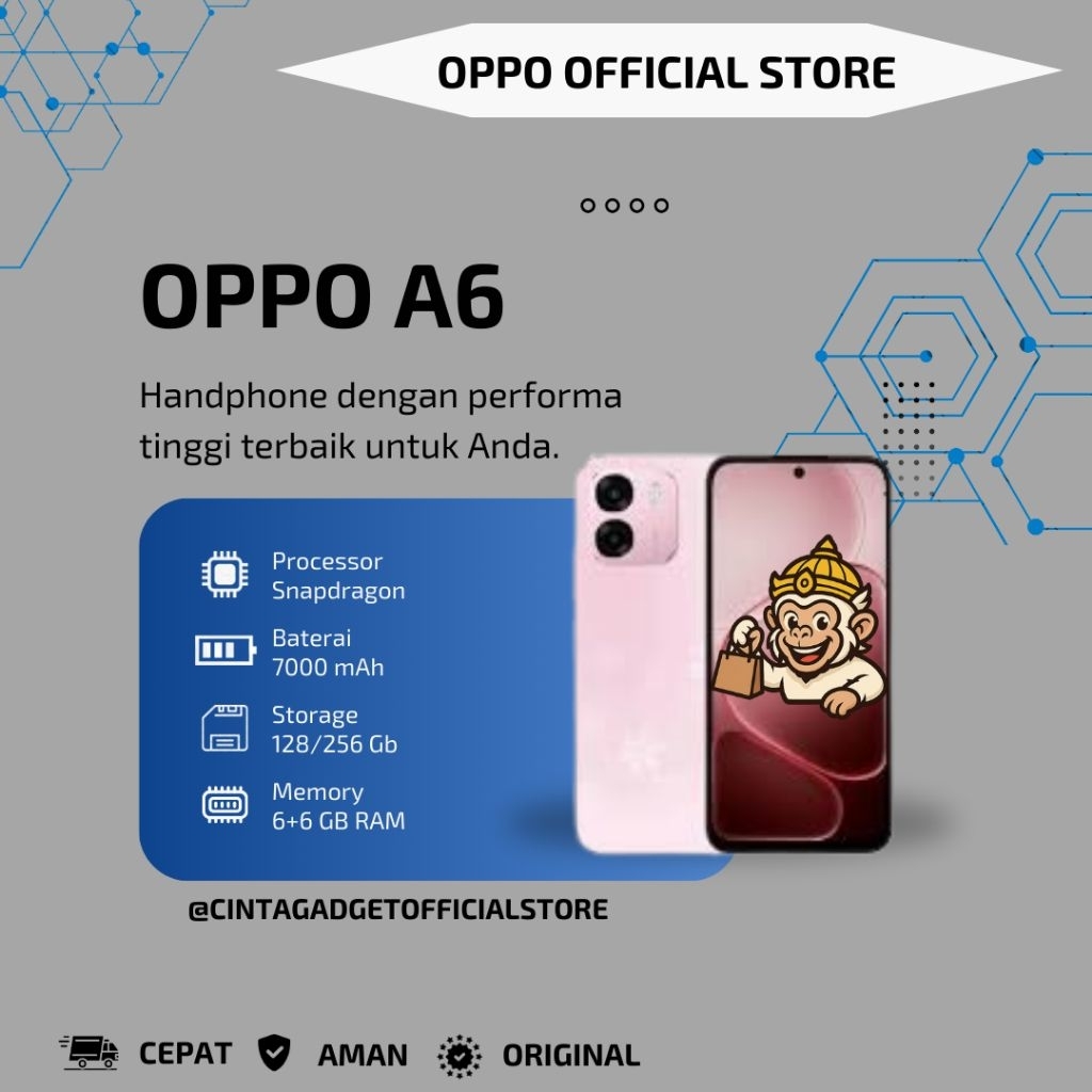 OPPO A6 6+6/256 Gb Garansi Resmi Official Store