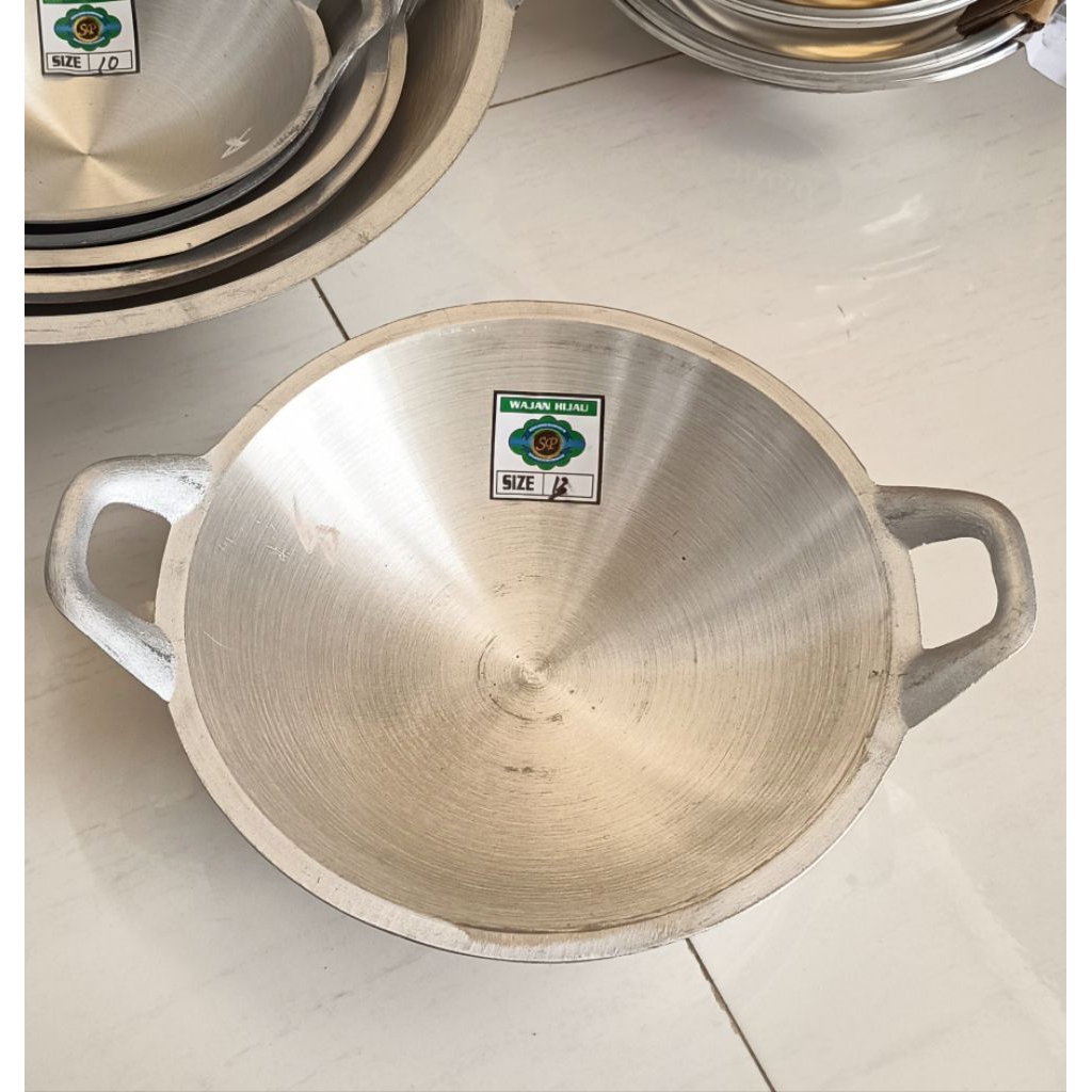 wajan SP hijau 13/wajan jawa cor/wajan penggorengan/wajan SP hijau/wajan aluminium/wajan cor alumuni