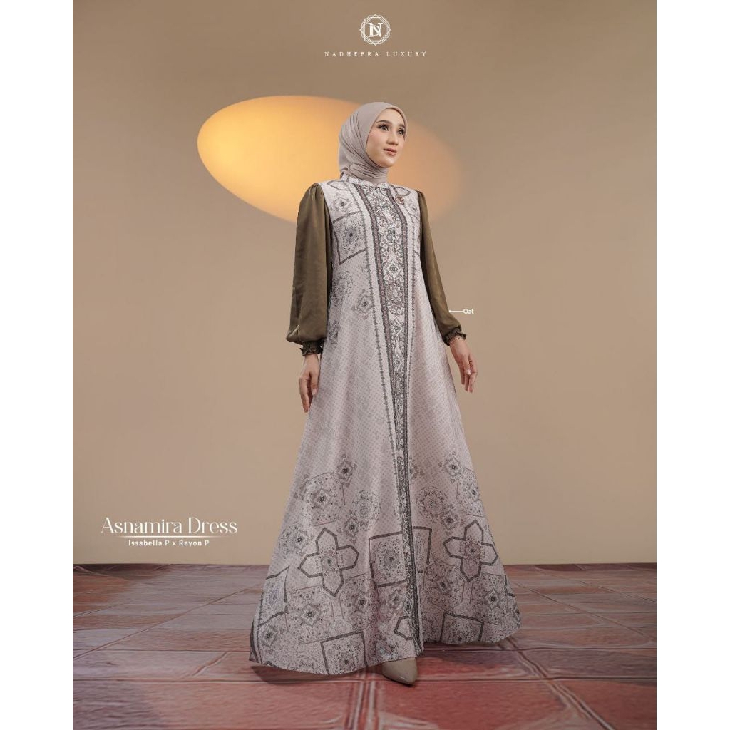 ASNAMIRA DRESS||DRESS ISSABELLA PREMIUM X RAYON PREMIUM||NADHEERA LUXURY