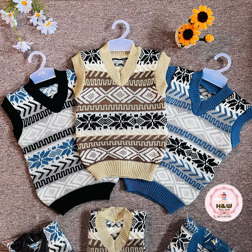 PROMO ROMPI/VEST RAJUT ANAK LAKI-LAKI USIA 1-5 TAHUN