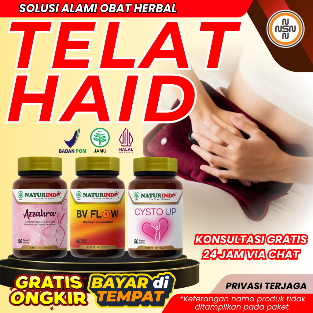 Obat Telat Datang Bulan Pelancar Haid Tidak Teratur Nyeri Haid Menstruasi PCOS Telat Datang Bulan