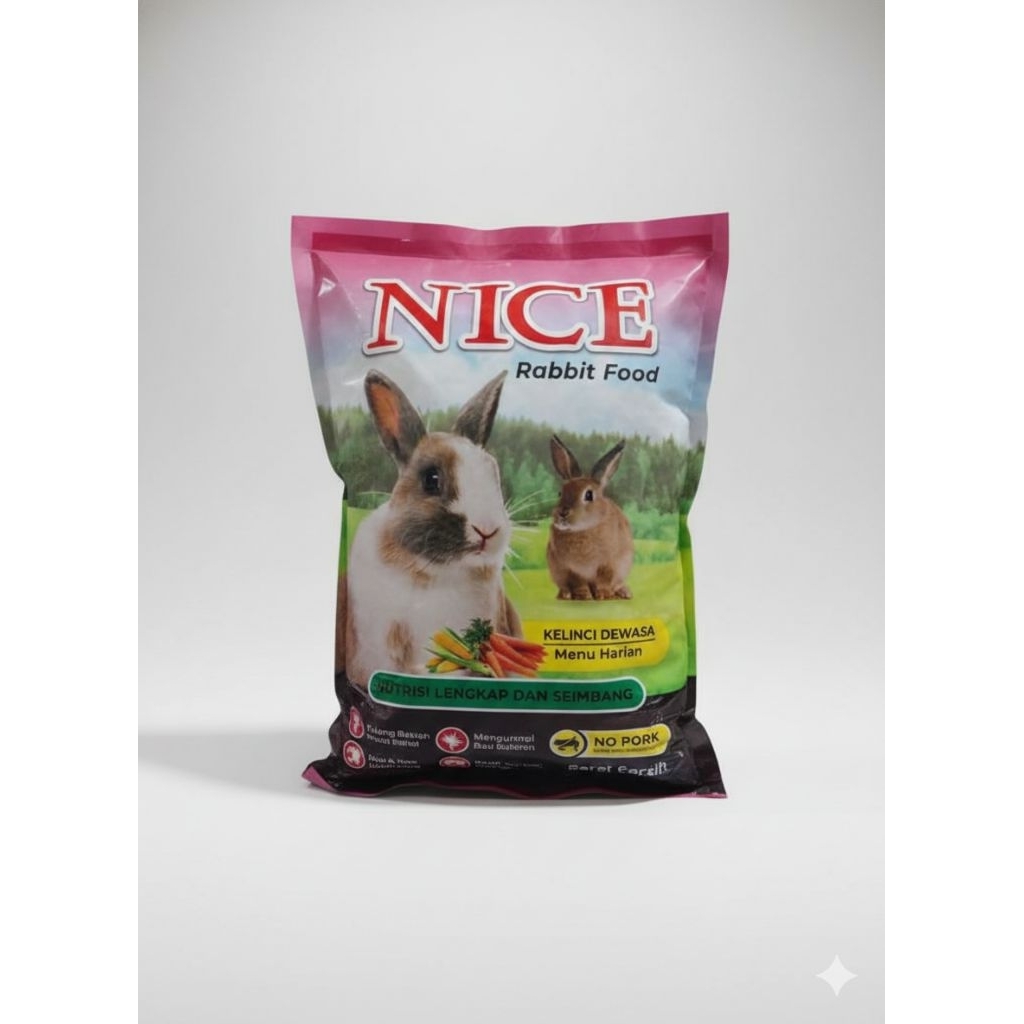 Nice Pakan Kelinci Pur/Pellet Kelinci 1Kg
