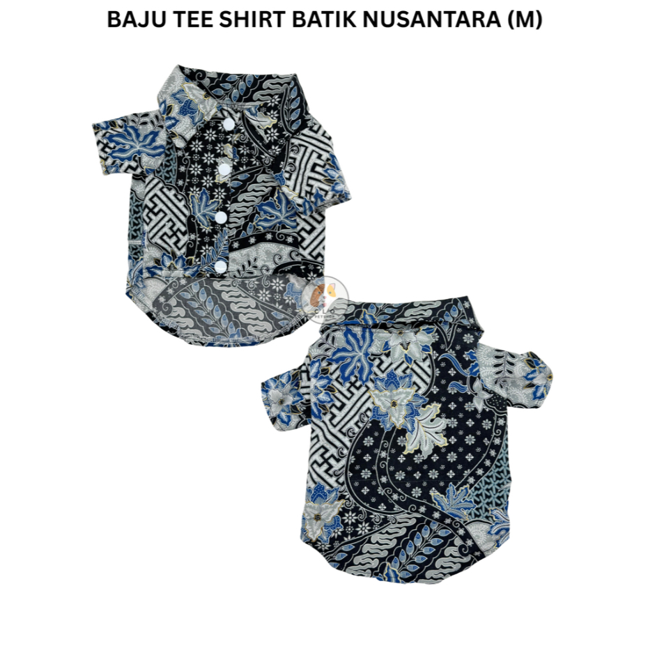 Baju Kemeja Anjing Kucing Batik Nusantara (M)