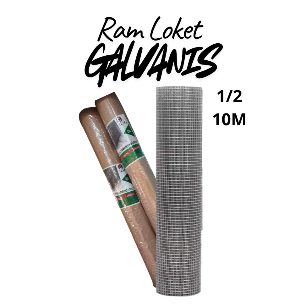 Jaring Kawat Ram Loket Pagar Kandang Kurungan Ayam Galvanis Hexagonal Tebal Anti Karat Panjang 10 Me