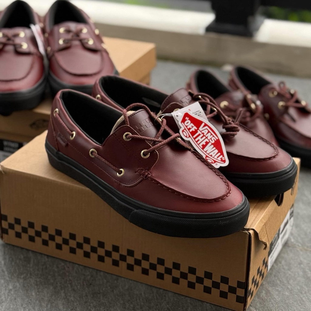 VANS LOAFER 2 EYELET FALL BROWN BLACK ORIGINAL