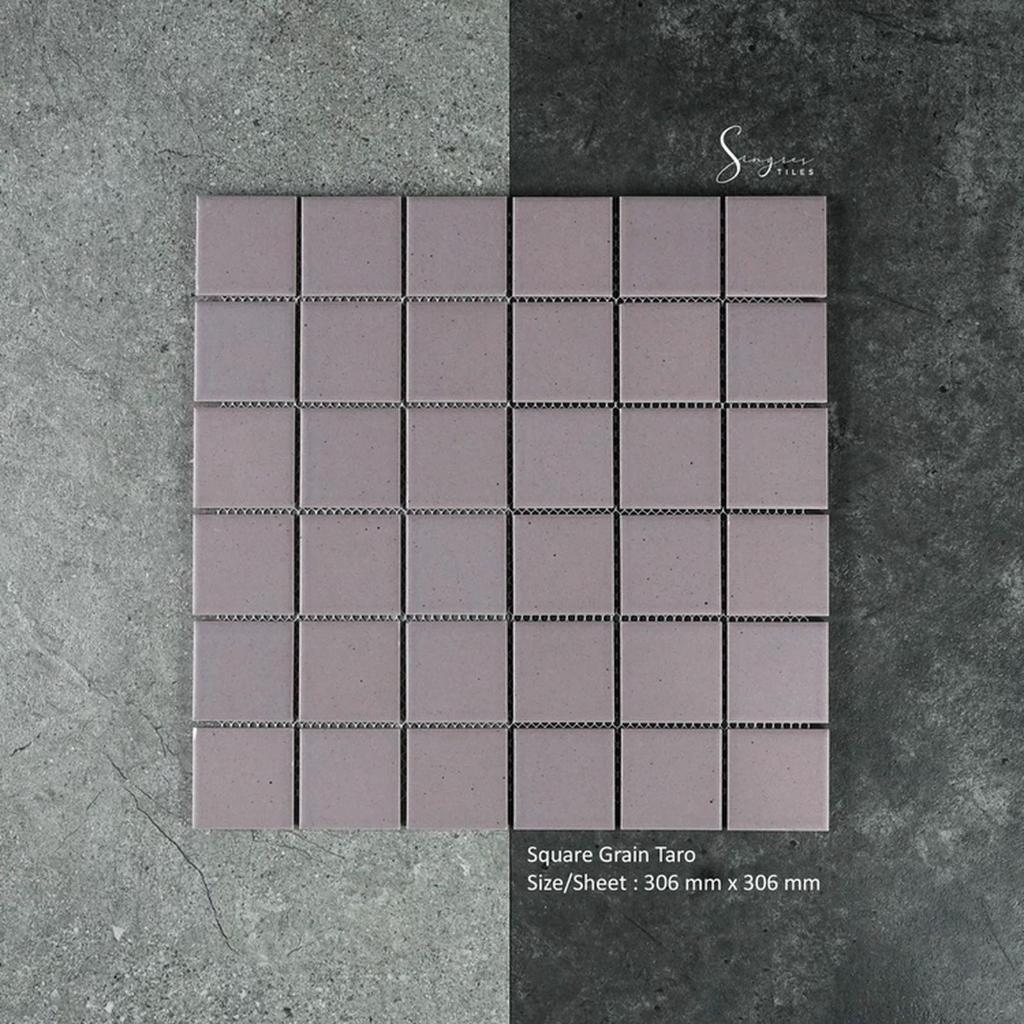 SINGRES Grain Series (PER LEMBAR) - Mosaic Singres Modern Keramik Mozaik Dinding Hias Rumah Modern K