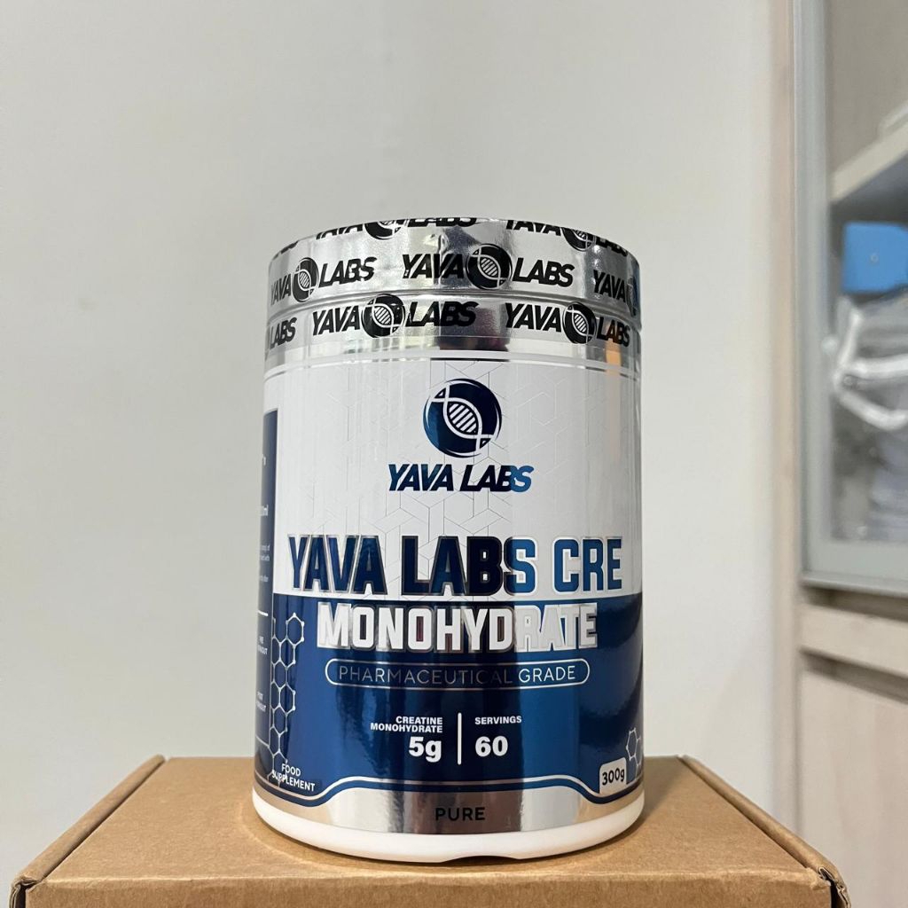 (PROMO) YAVA LABS Pure Creatine Monohydrate 300g - 60 Servings 5g Creatine Mendukung Pertumbuhan & P
