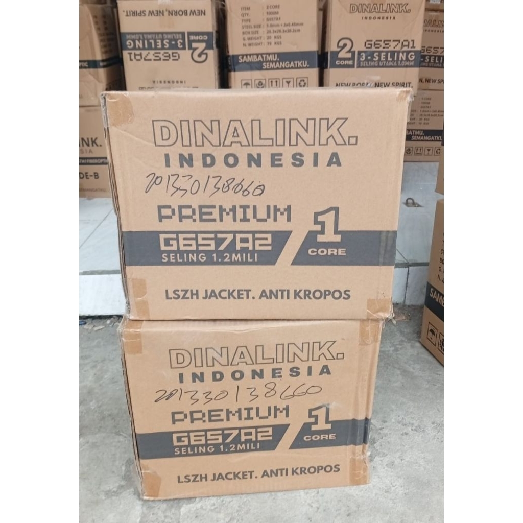 KABEL DINALINK PREMIUM 3SELING G657A2 seling 1.2mm FO DROPCORE 1CORE 2CORE 4CORE  - DINALINK