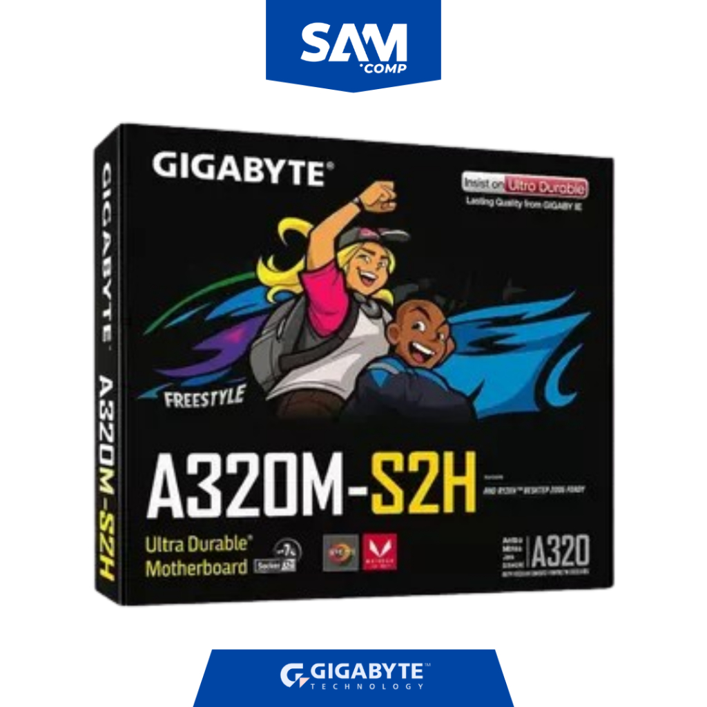 MOTHERBOARD GIGABYTE A320M-S2H SOCKET AM4