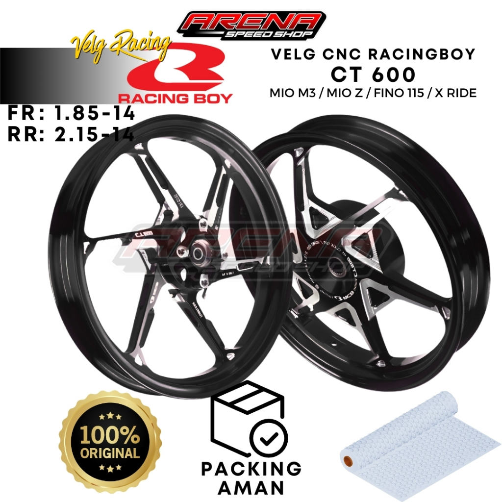 RCB Sport Rim CT600 185x14 & 215x14 - Velg Racing Mio M3 S Z Xride Ring 14 Original Asli RCB