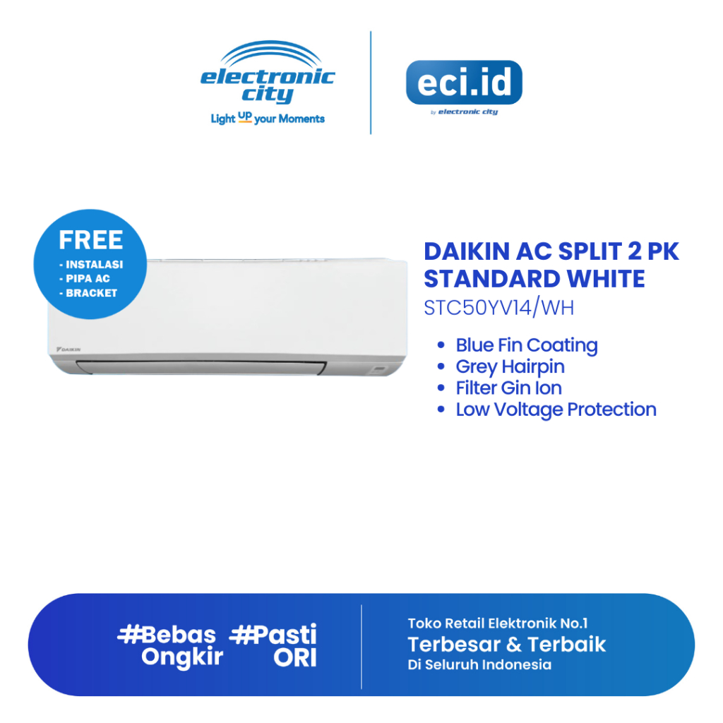 Daikin AC Split 2 PK Standard - STC50YV14/WH