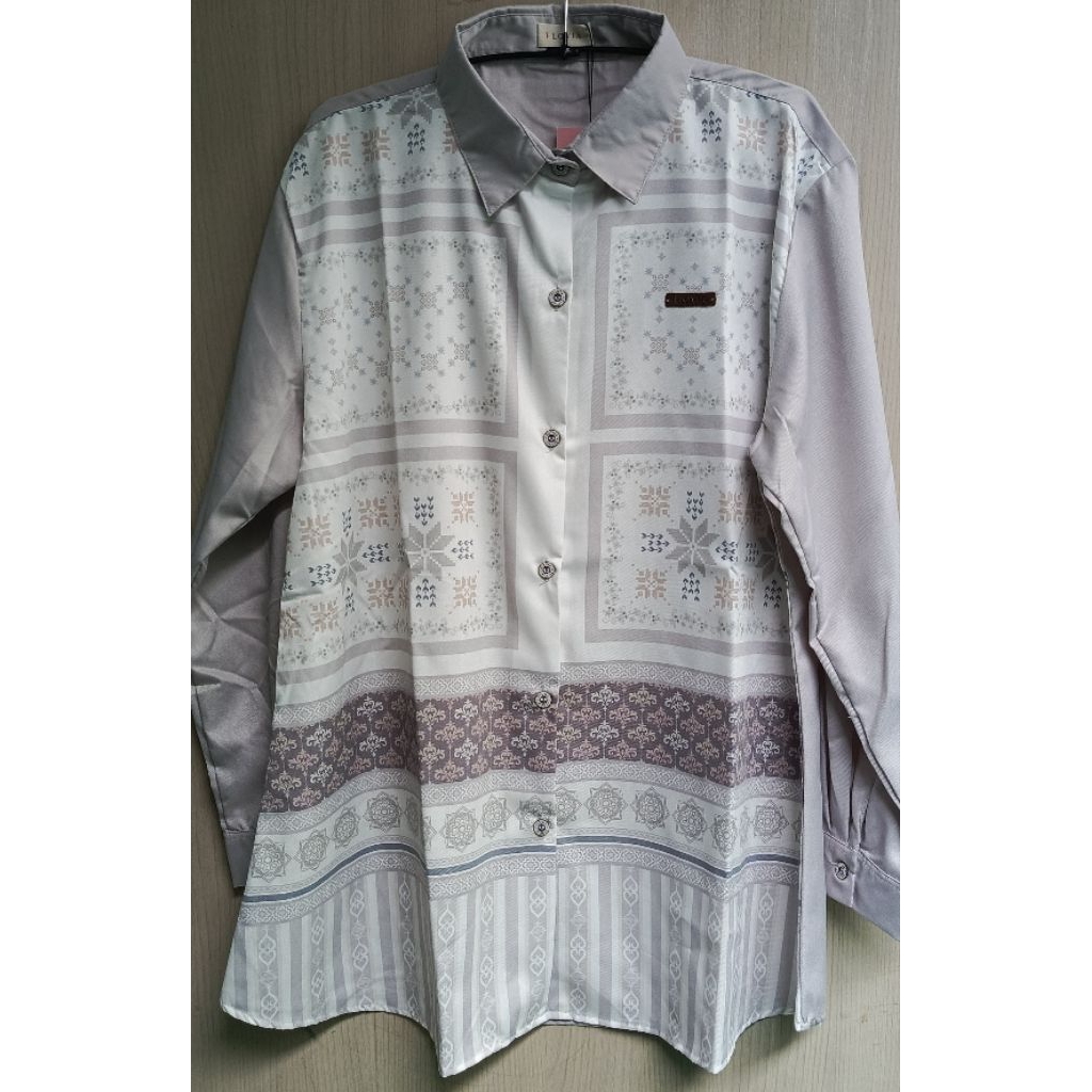 Blouse Kemeja Wanita Katun Toyobo Print