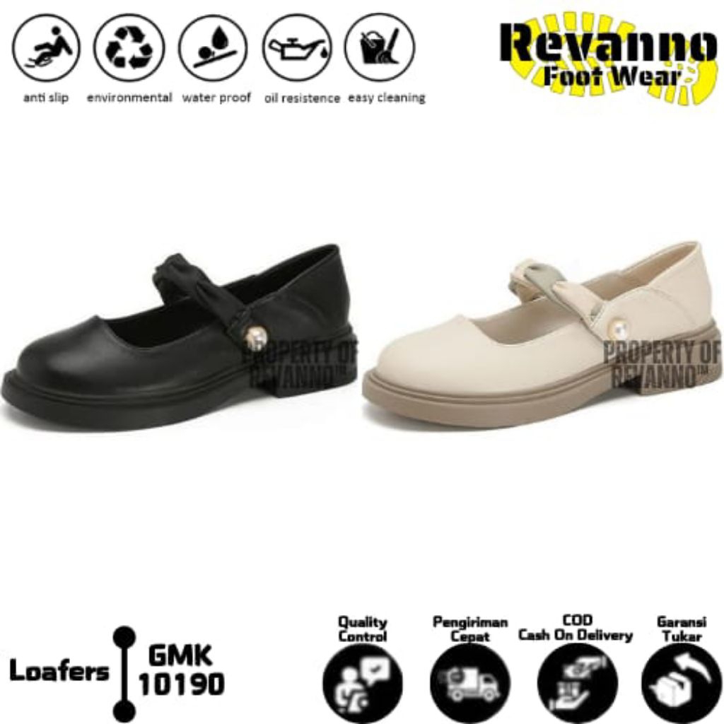 Sepatu Loafer Wanita Modern GMK-10190 Sepatu Wanita Docmart Korea Hits Bahan Suede Premium Tinggi,42