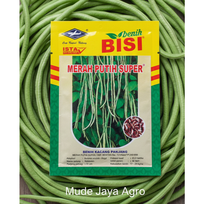 Benih Kacang Panjang Merah Putih Super 50g Cap Kapal Terbang EXP 09 2026