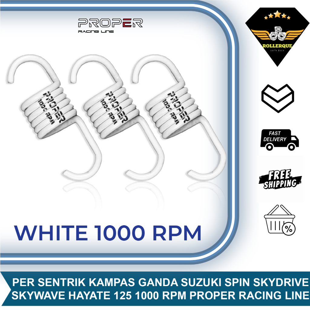 Per Sentri Sentrik Kopling Kampas Ganda Spin Skydrive Skywave Hayate Burgman 125 1000 RPM Proper Rac