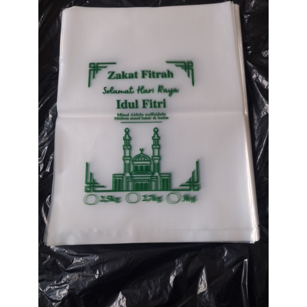 Kantong Plastik Beras Zakat Fitrah Uk 2,5 -3kg